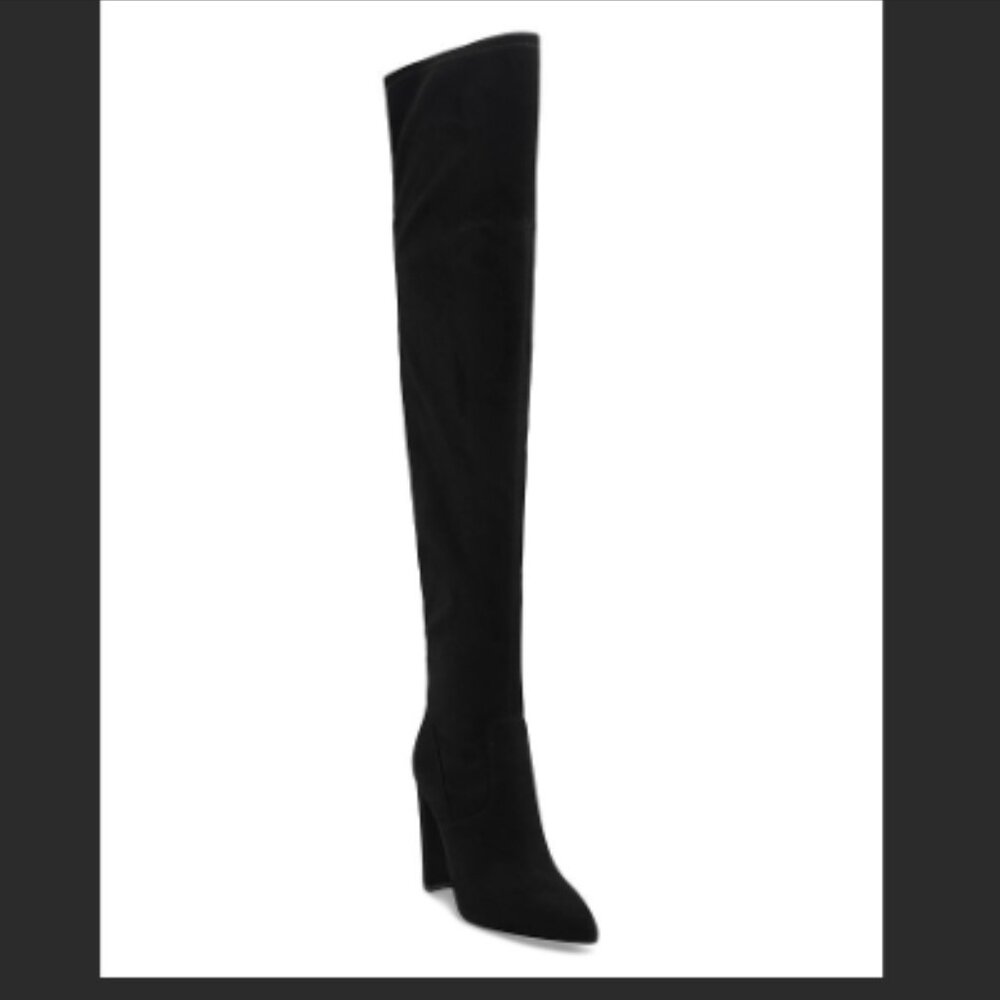 Marc Fisher Garalyn Womens Pointed Toe Block Heel Knee-high Boots Size 7